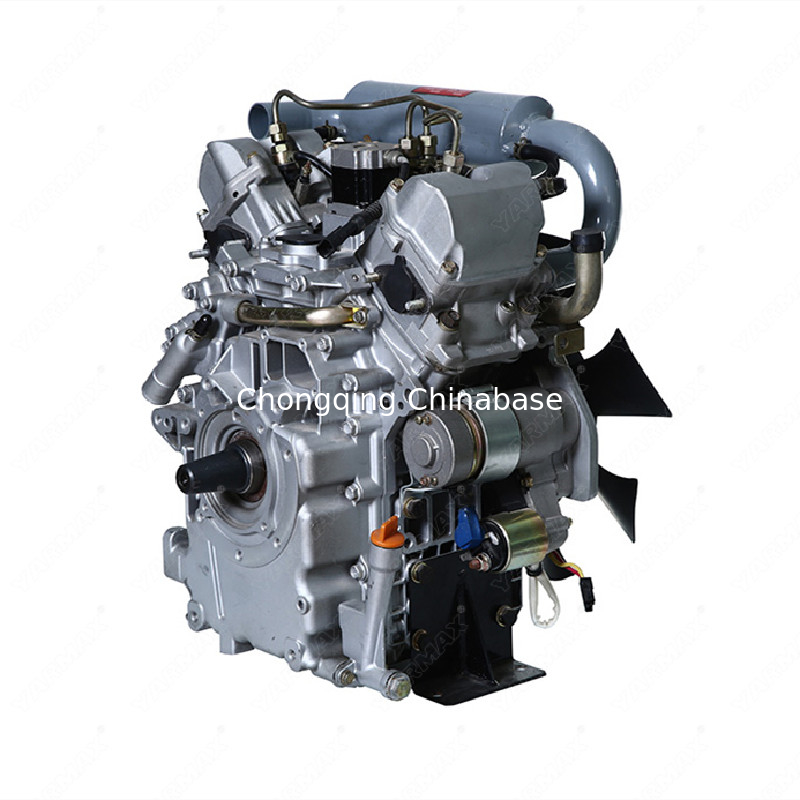 Water Cooled Diesel Engine Low Noise 2V80 17.6HP 13.0kW V Twin 4 Stroke