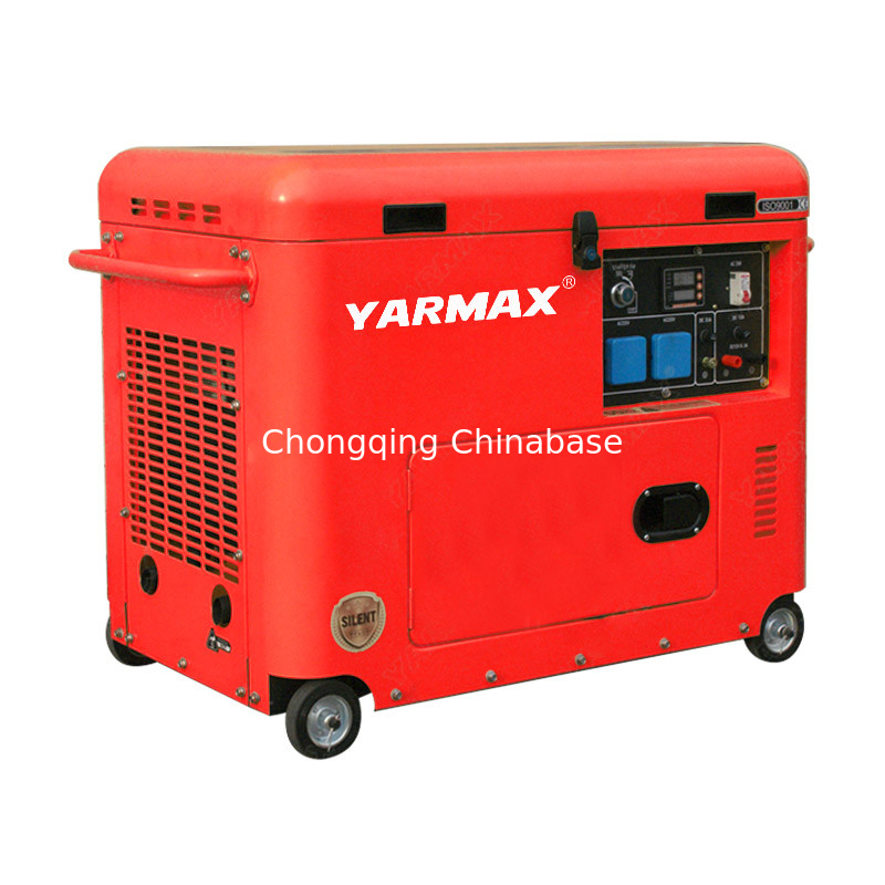 Terminal 220V 22.7A 5.0KW 5.5KW Portable Diesel Generator YM7700T Silent Generator