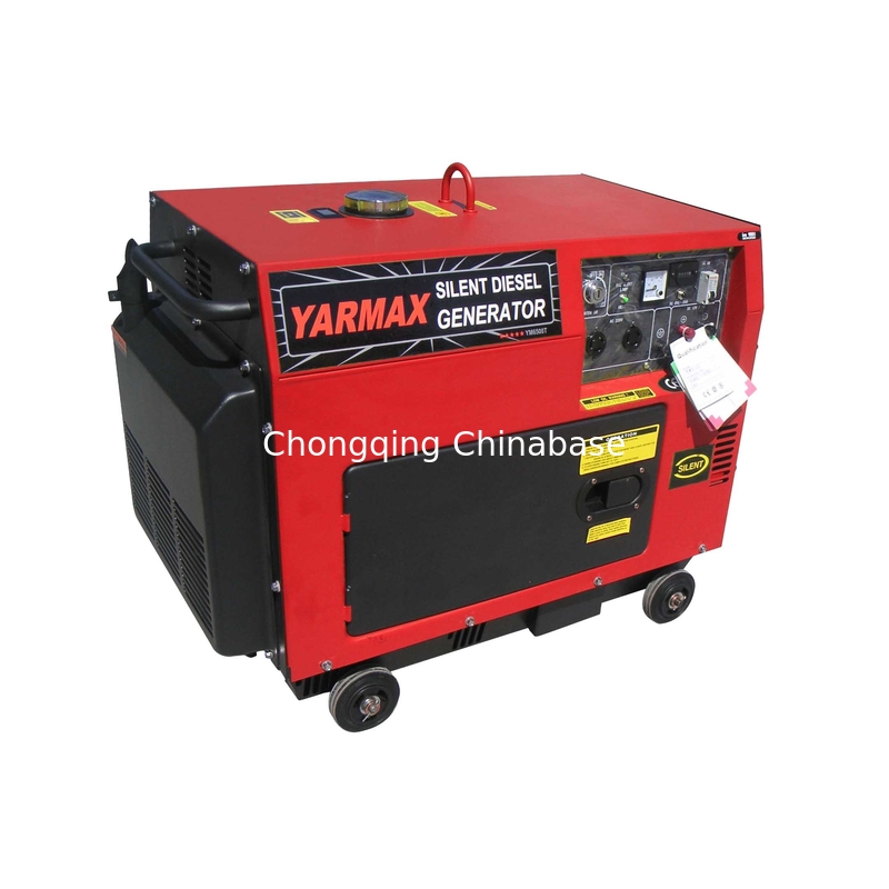 Terminal 220V 22.7A 5.0KW 5.5KW Portable Diesel Generator YM7700T Silent Generator