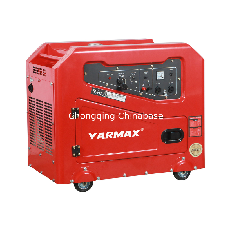 Terminal 220V 22.7A 5.0KW 5.5KW Portable Diesel Generator YM7700T Silent Generator