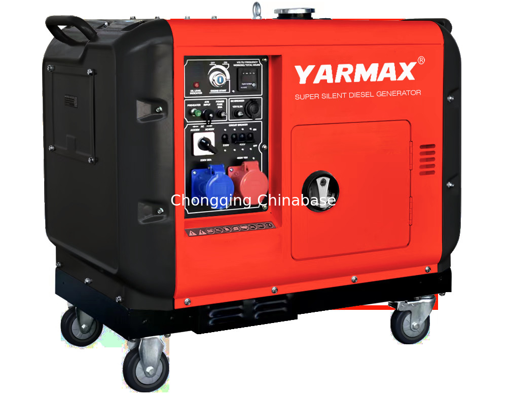 YM13800T Portable Silent Diesel Generator 9.6KW 10.4KW 1105FE Single Cylinder