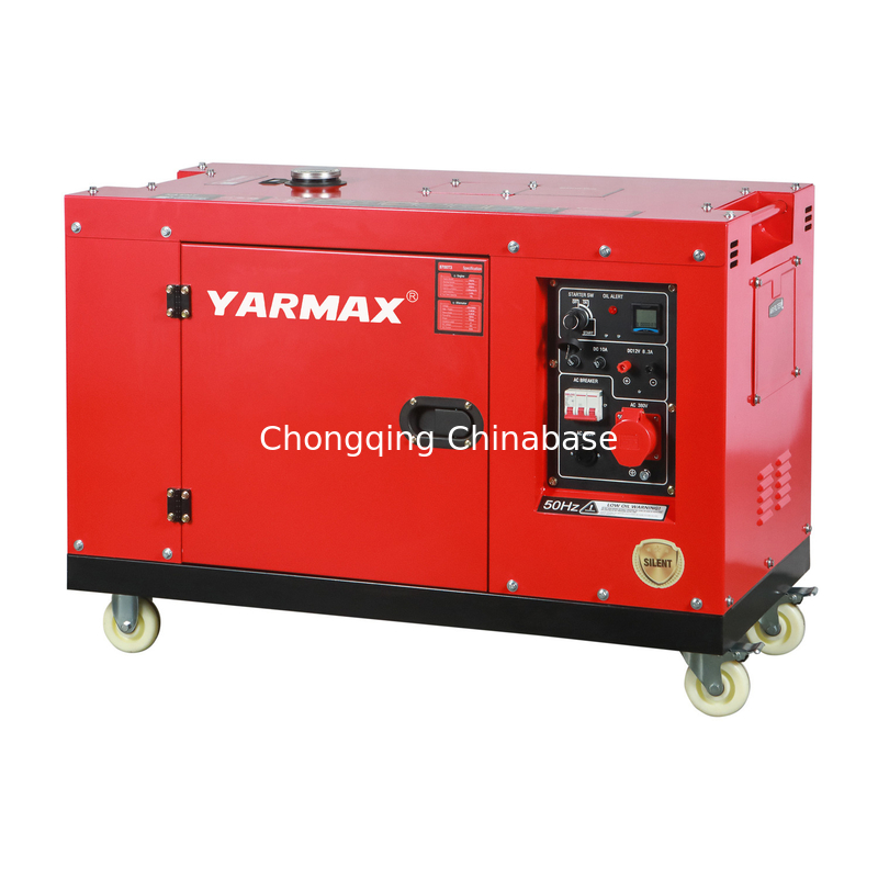 YM13800T Portable Silent Diesel Generator 9.6KW 10.4KW 1105FE Single Cylinder