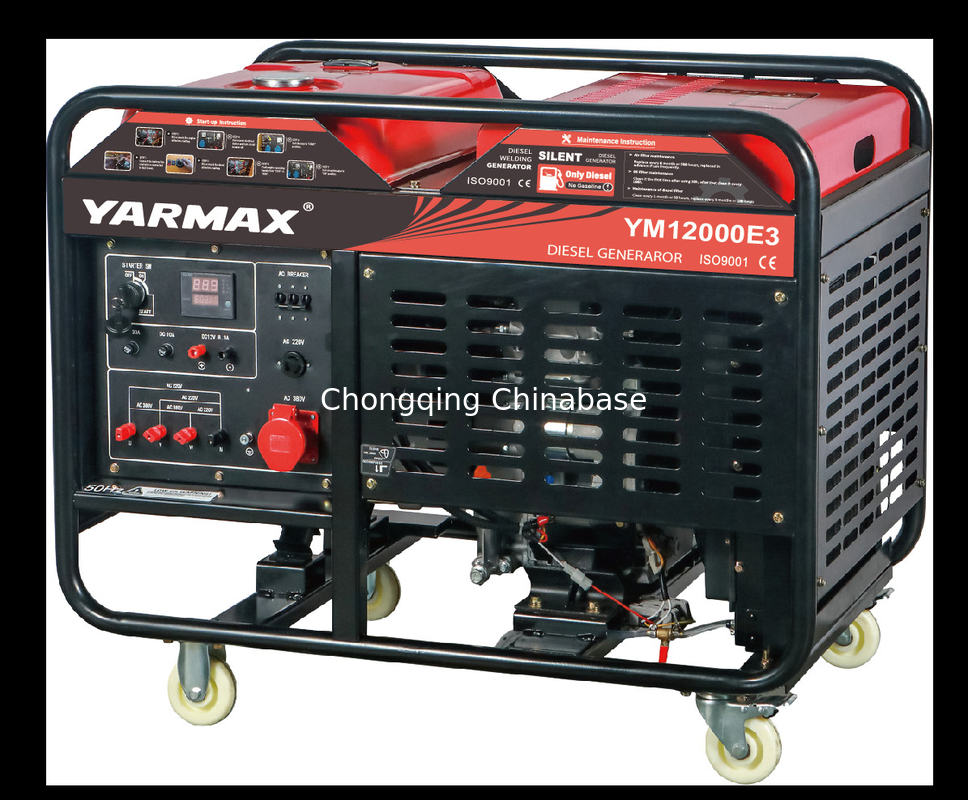 8.8KW 9.8KW Open Portable Diesel Generator YM12000E YM2V80 Water Cooled