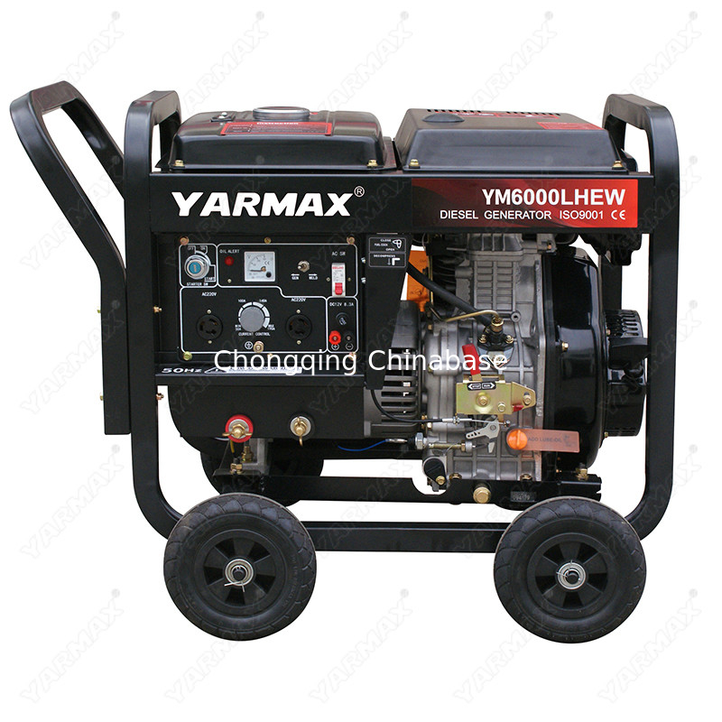 220V Diesel Single Cylinder Welding Generator  YM6700 4.5KW 20.4A 25-30V